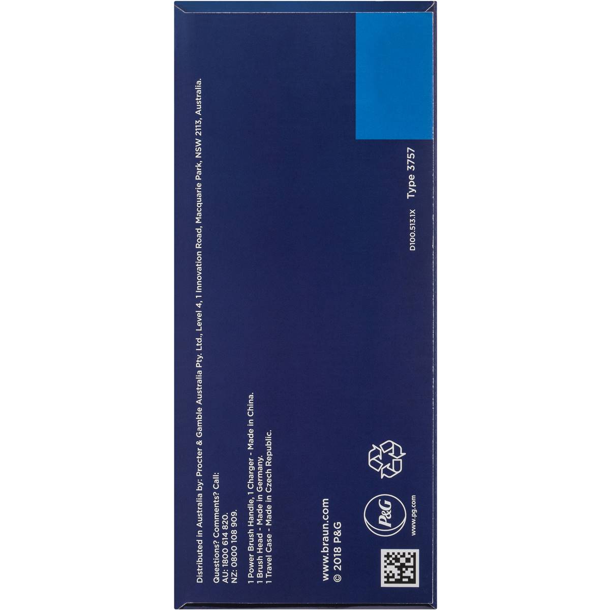 Oral B Pro 100 Gum Care Electric Toothbrush Each Woolworths