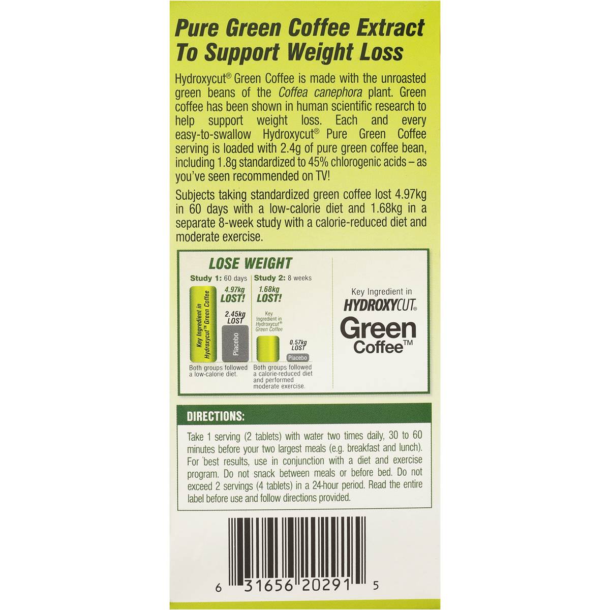 Hydroxycut Green Coffee Weight Loss Support 60 Pack Woolworths