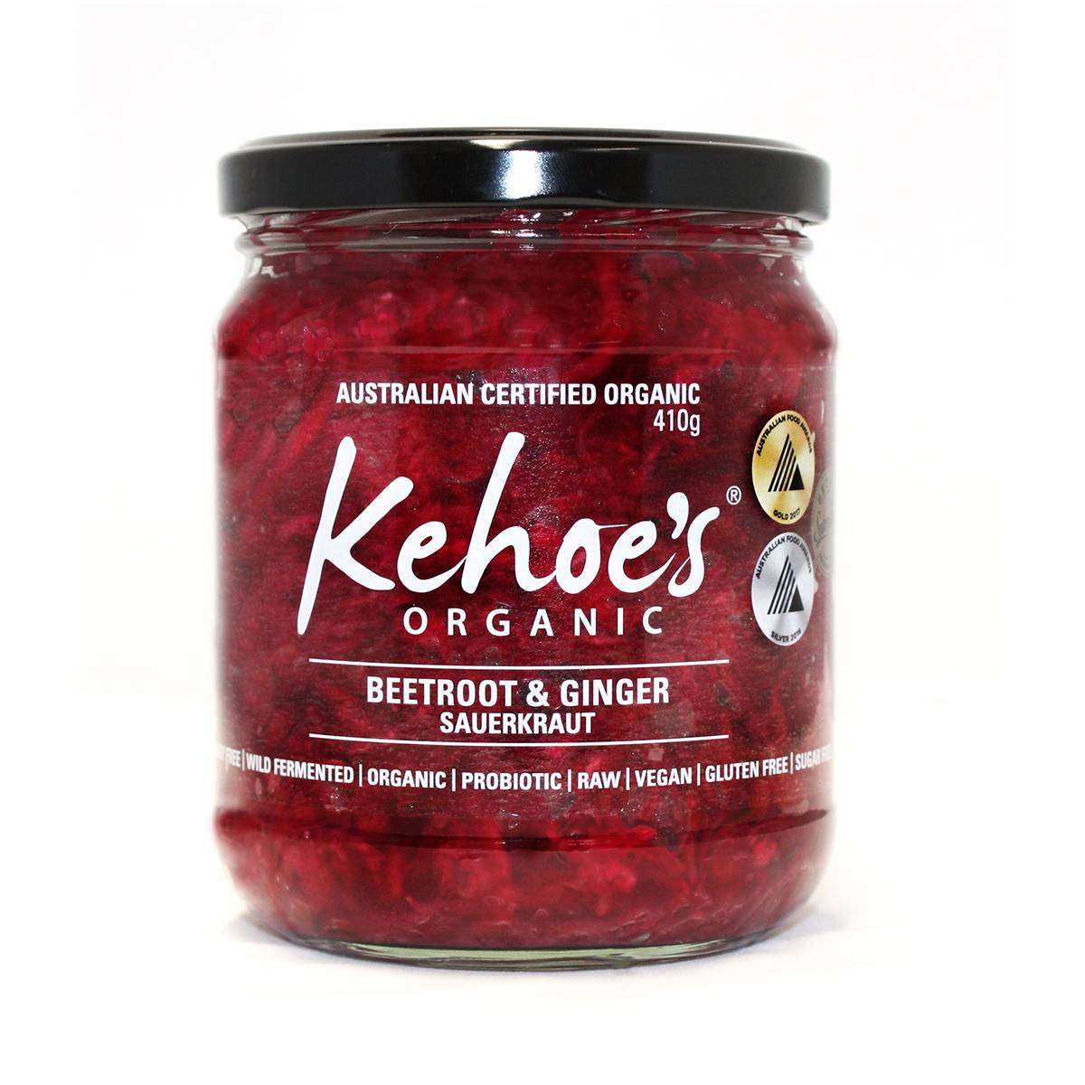 Kehoe's Organic Beetroot & Ginger Sauerkraut 410g Woolworths