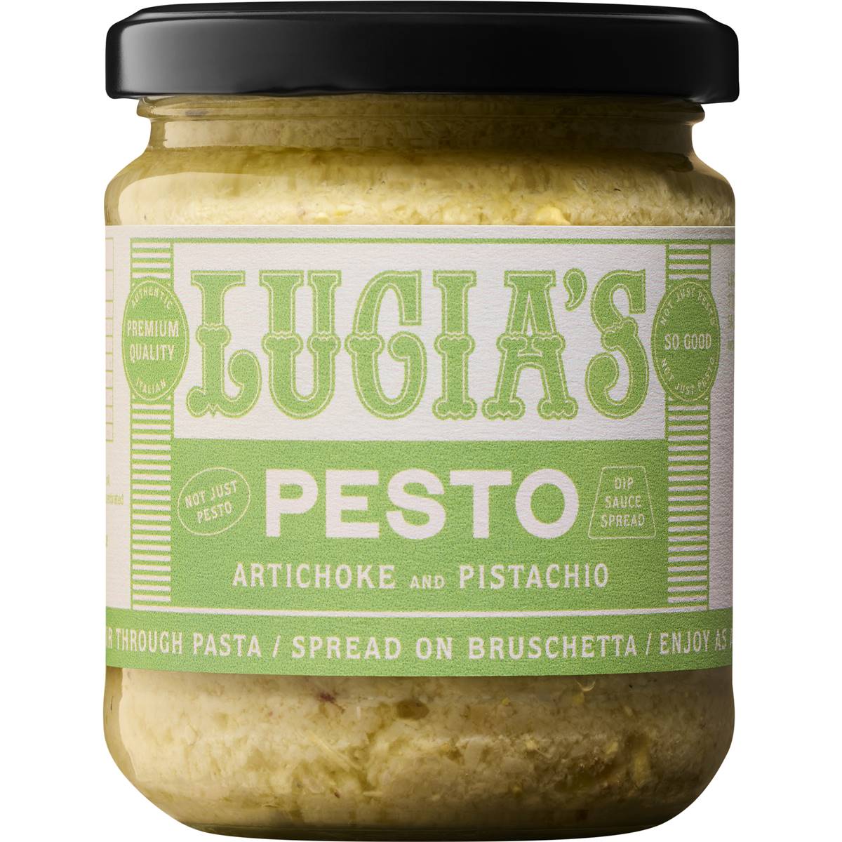 Lucia's Artichoke & Pistachio Pesto 190g