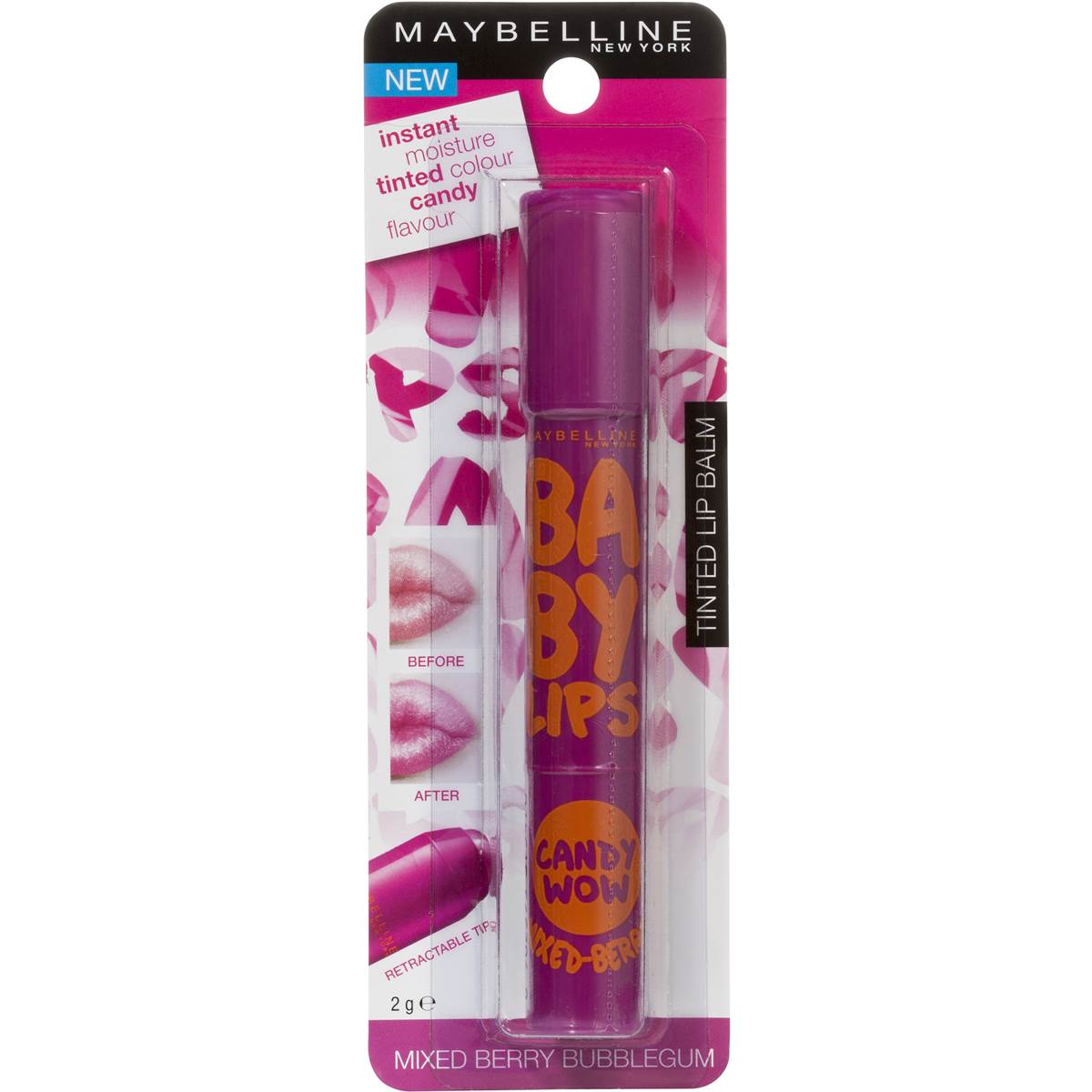 Maybelline Baby Lips Candy Wow Mixed Berry 1ea | Woolworths