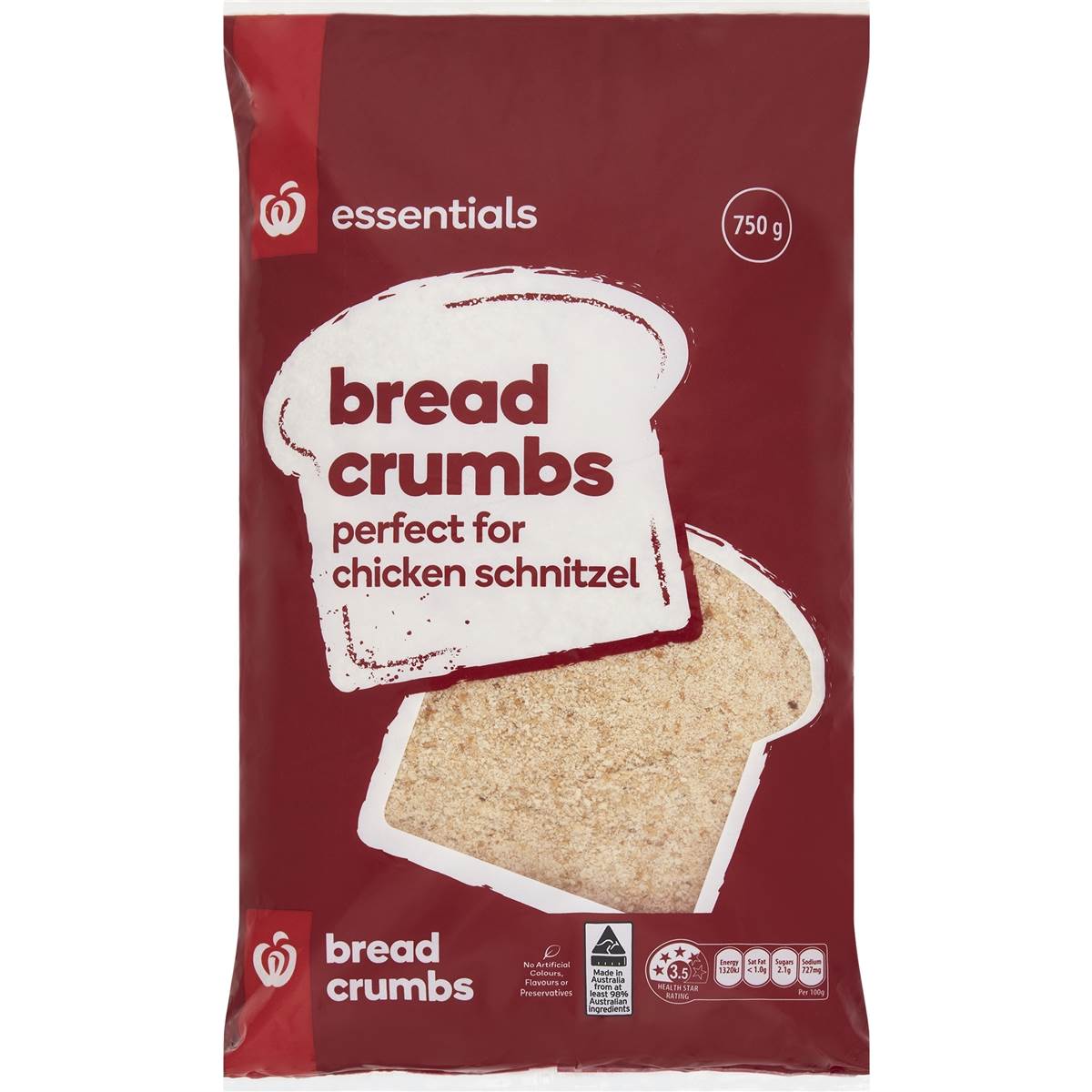 Essentials Breadcrumbs 750g Woolworths