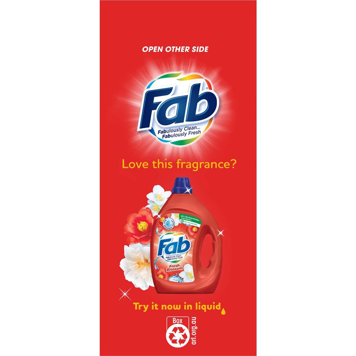 Fab Fresh Blossoms Laundry Detergent Powder 1kg Woolworths
