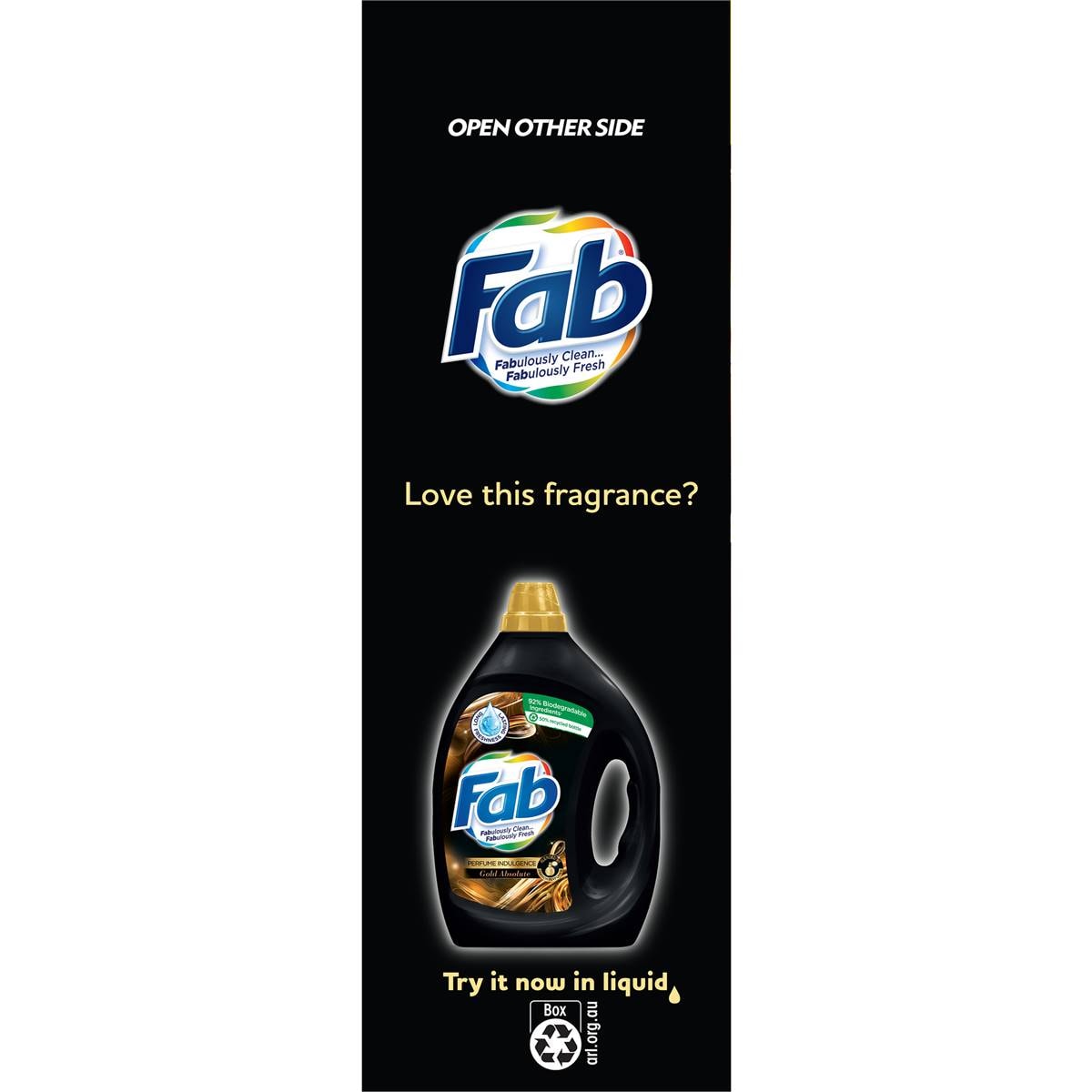 Fab Perfume Indulgence Gold Laundry Detergent Powder 3.8kg Woolworths