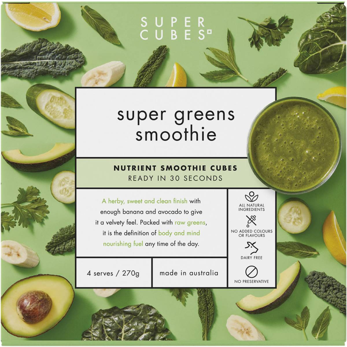 Super Cubes Super Greens Smoothie