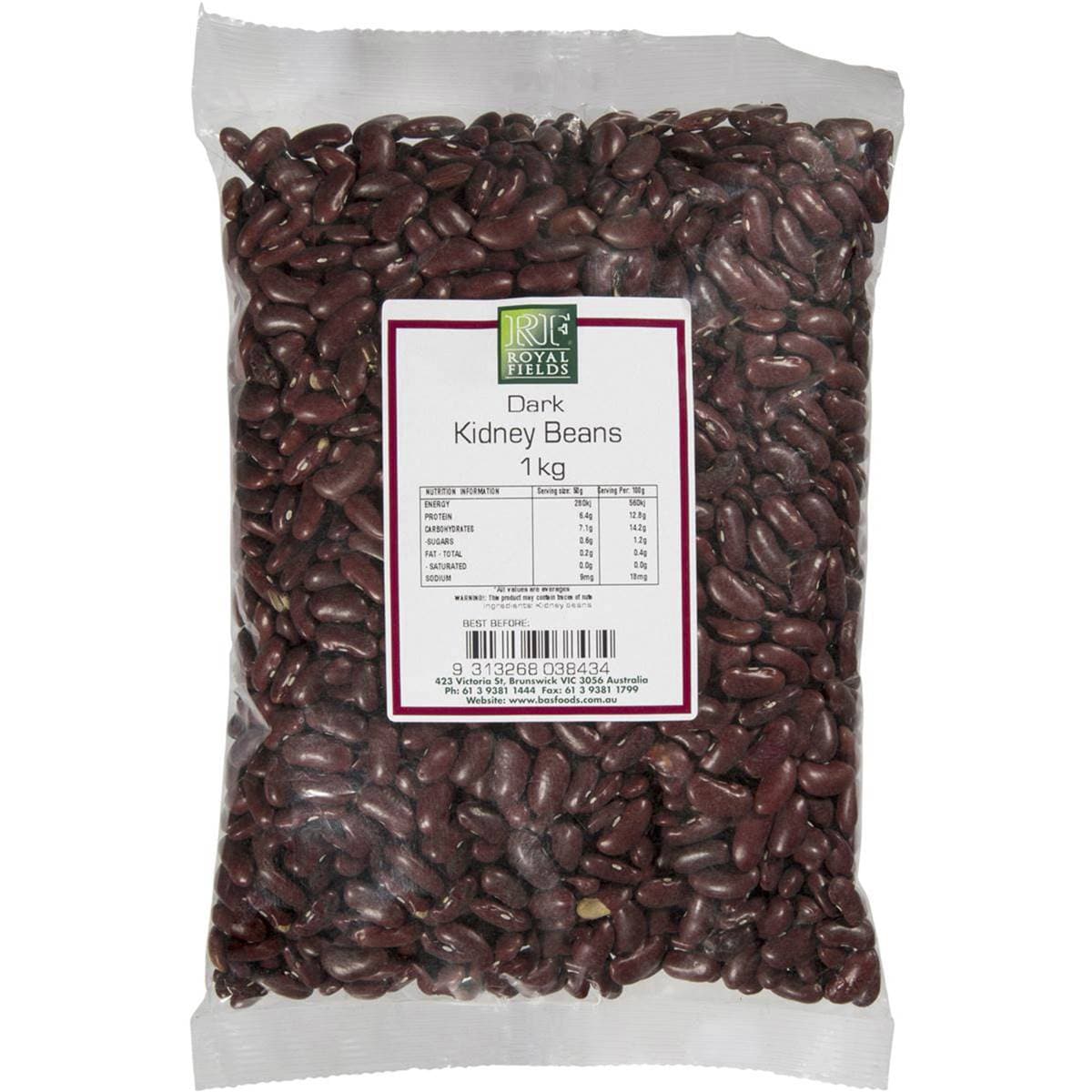Royal Fields Kidney Beans Dark Red 1kg Woolworths