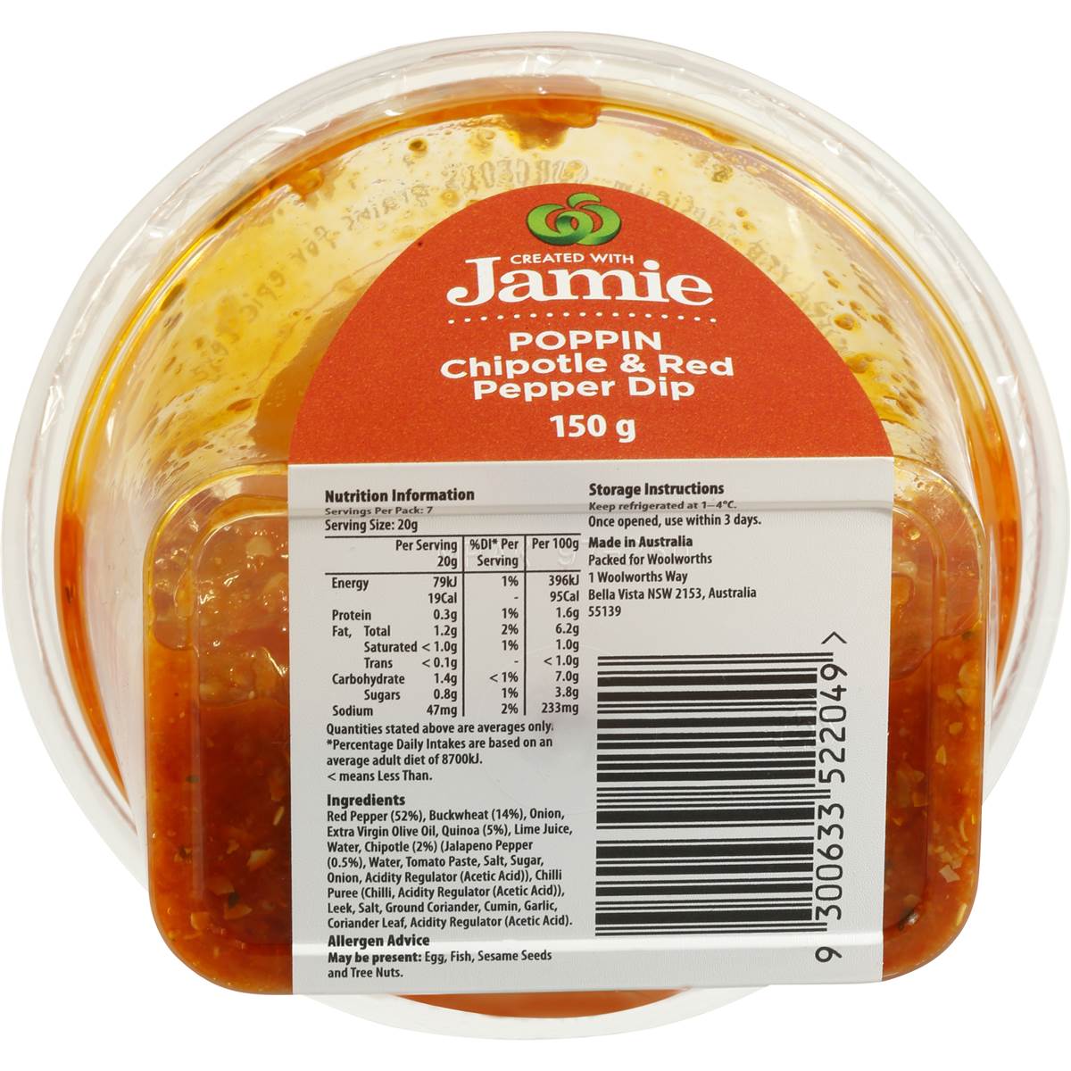 Jamie Oliver Smokey Chptl&rd Ppr Dip150g Woolworths