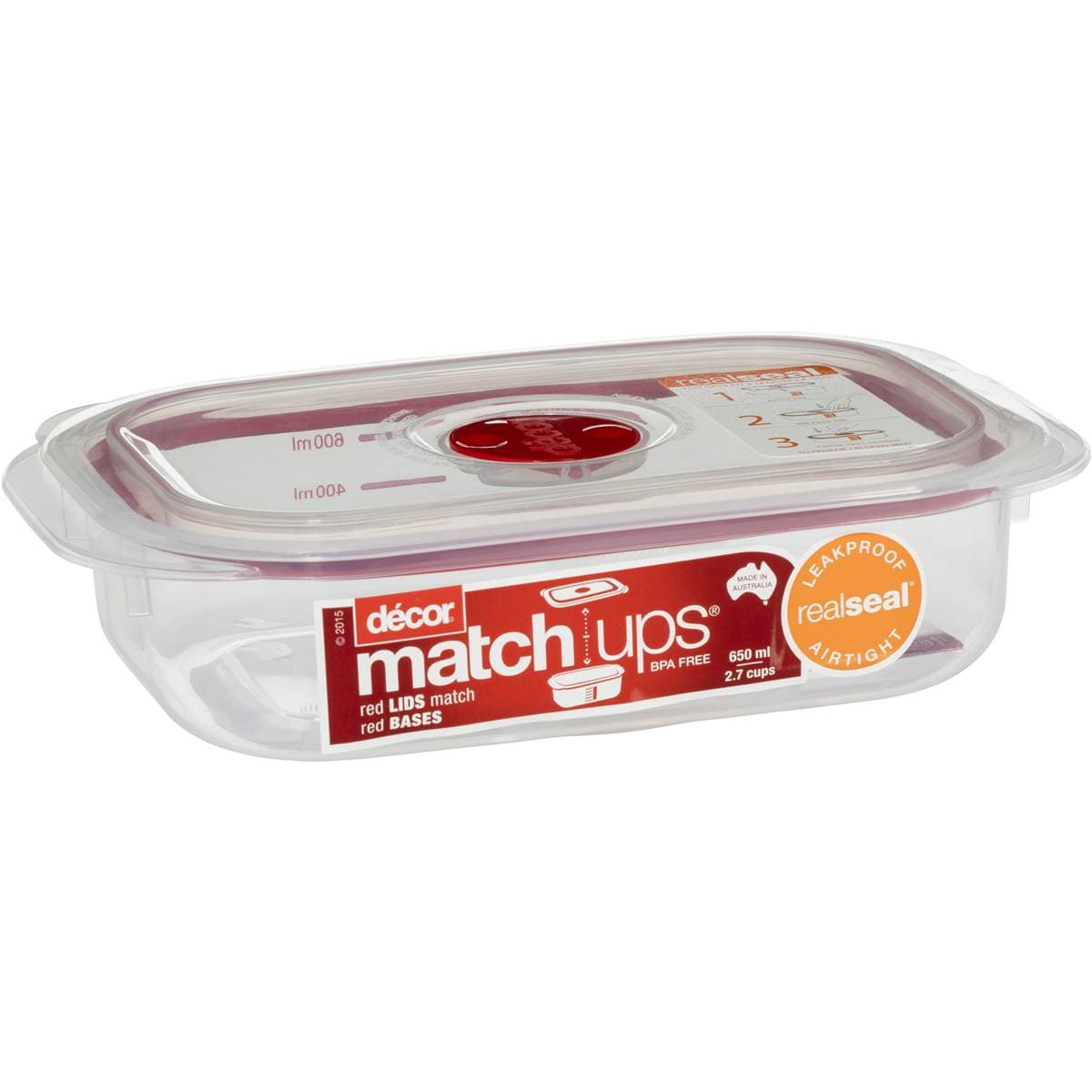Decor Matchups Storer Oblong 650ml Woolworths