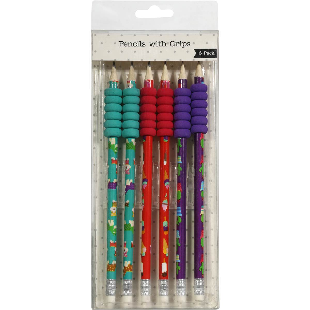 Woolworths Hb Pencil With Grip 6 Pack Woolworths