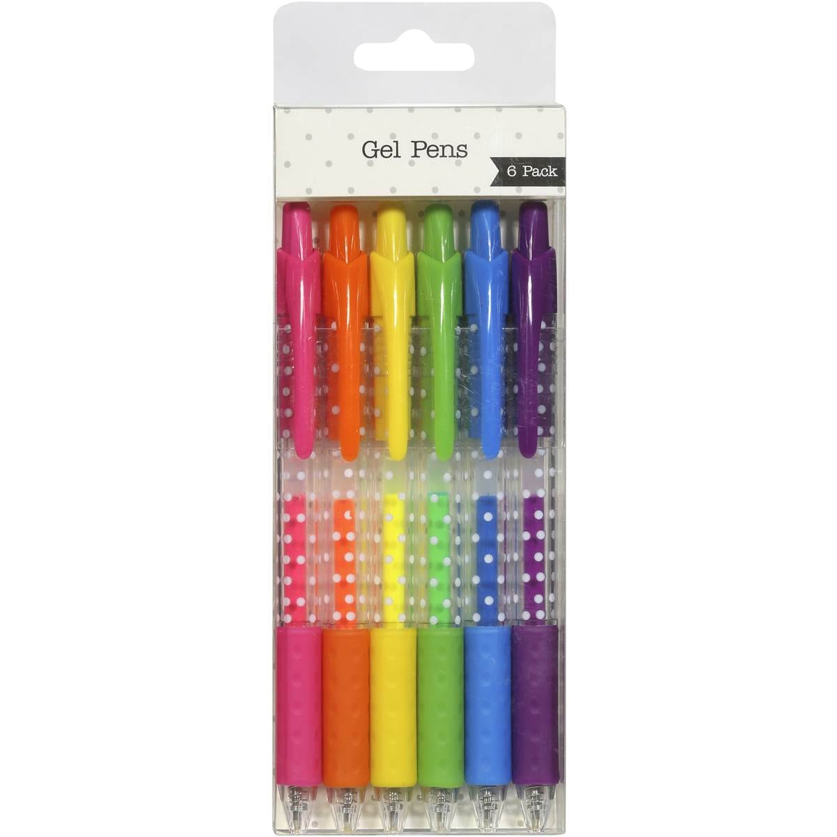 Woolworths Retractable Gel Pen 6 Pack Woolworths