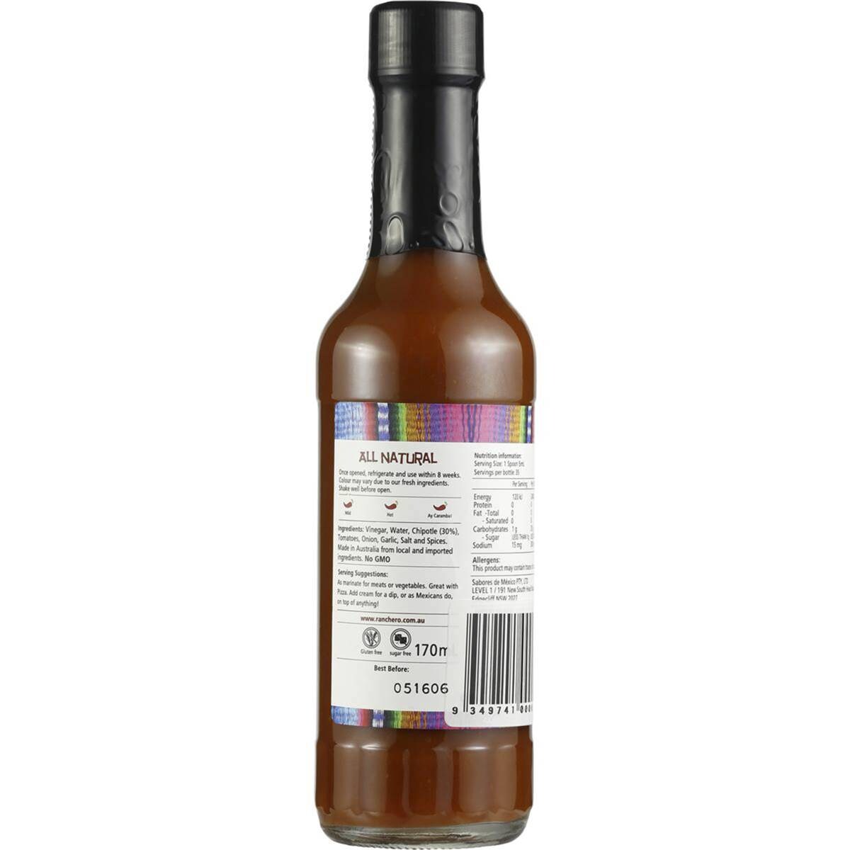 Ranchero Chipotle Hot Sauce 170g Woolworths