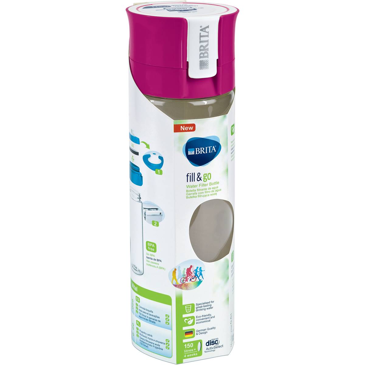 Brita Vital Pink Filter Bottle