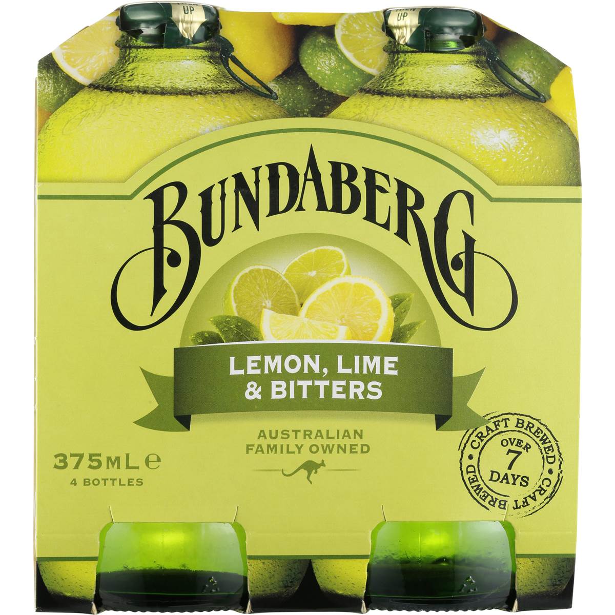 Bundaberg Lemon Lime & Bitters 4x375ml Woolworths