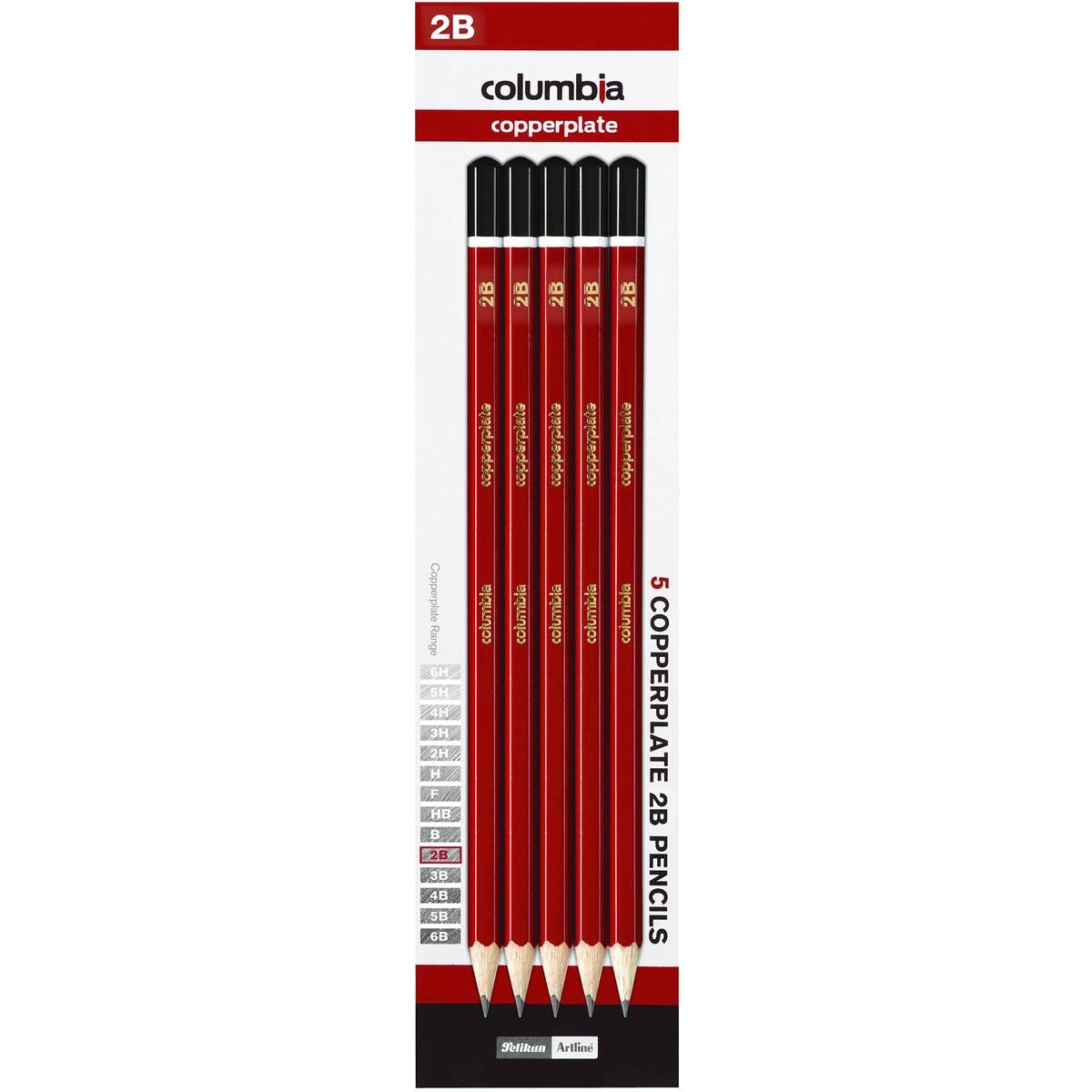 Columbia Copperplate Lead Pencil 2b Hexagonal