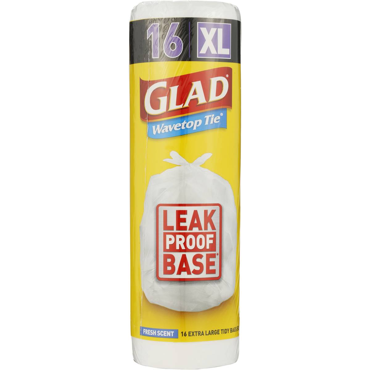 Glad Wavetop Kitchen Tidy Bags Xlarge White 16 Pack Woolworths