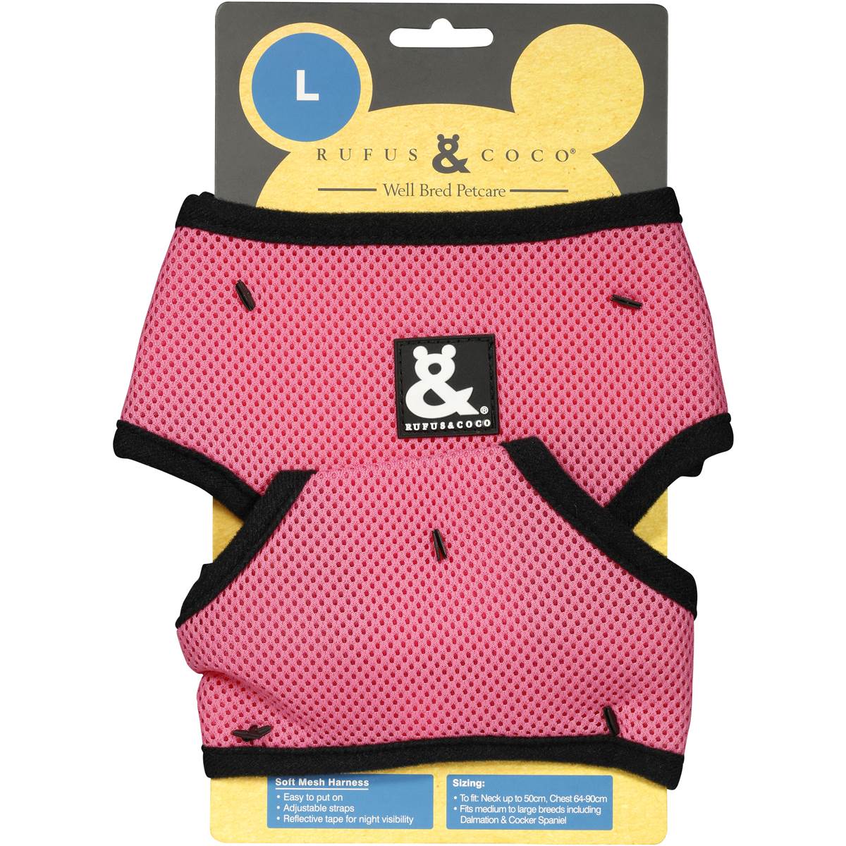 Rufus & Coco Soft Mesh Harness Large Each Woolworths