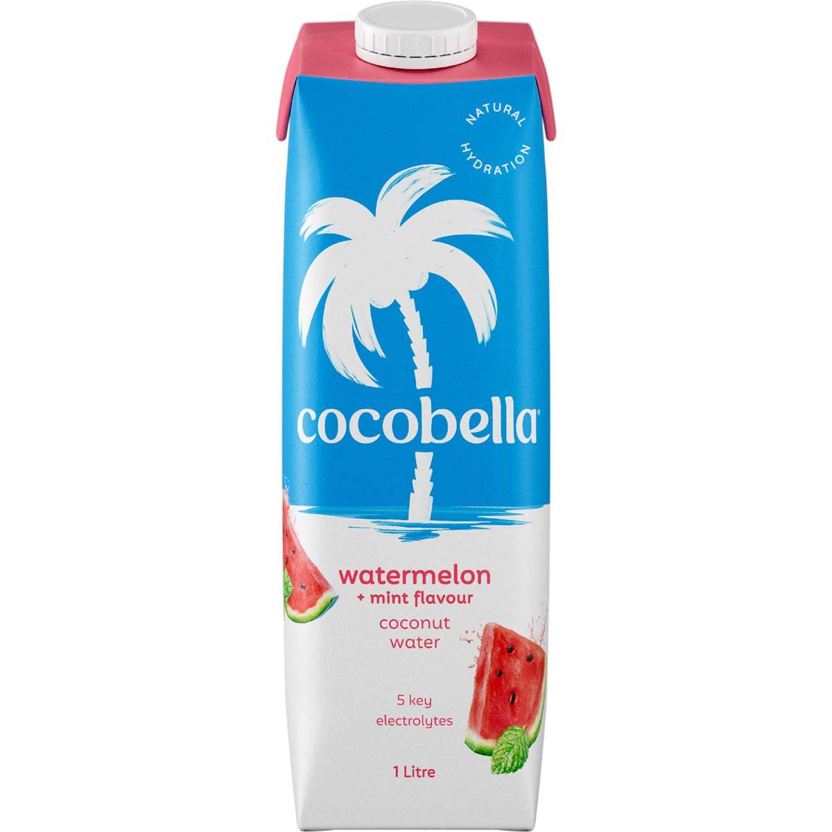 Cocobella Coconut Water & Watermelon Mint 1l Woolworths