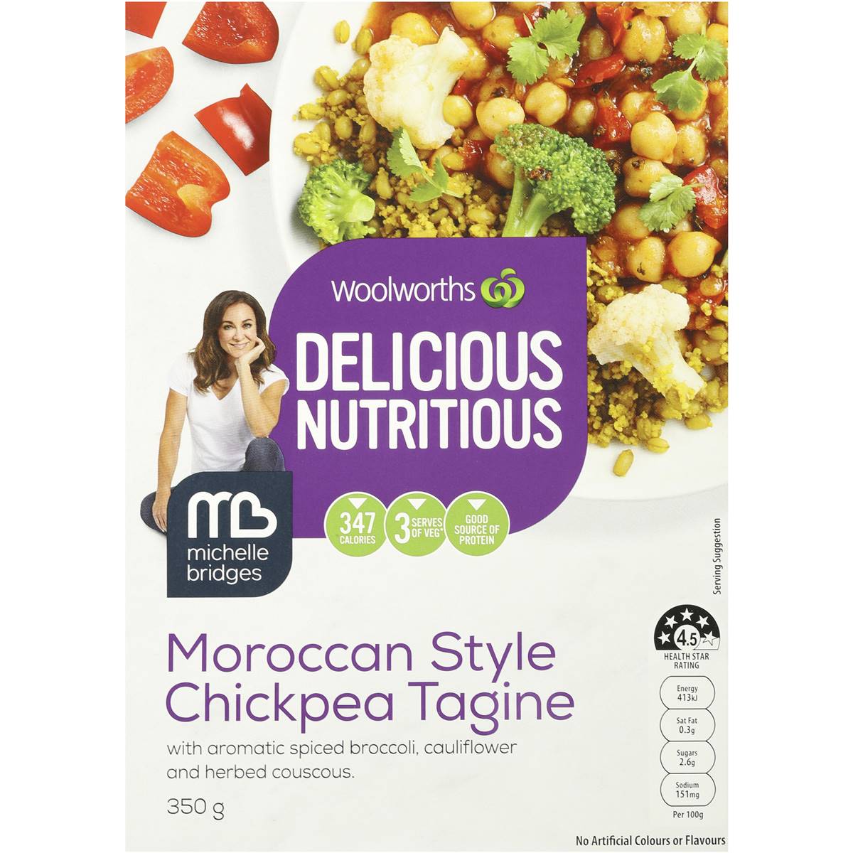 Woolworths Delicious Nutritious Meals Moroccan Style Chickpea Tagine