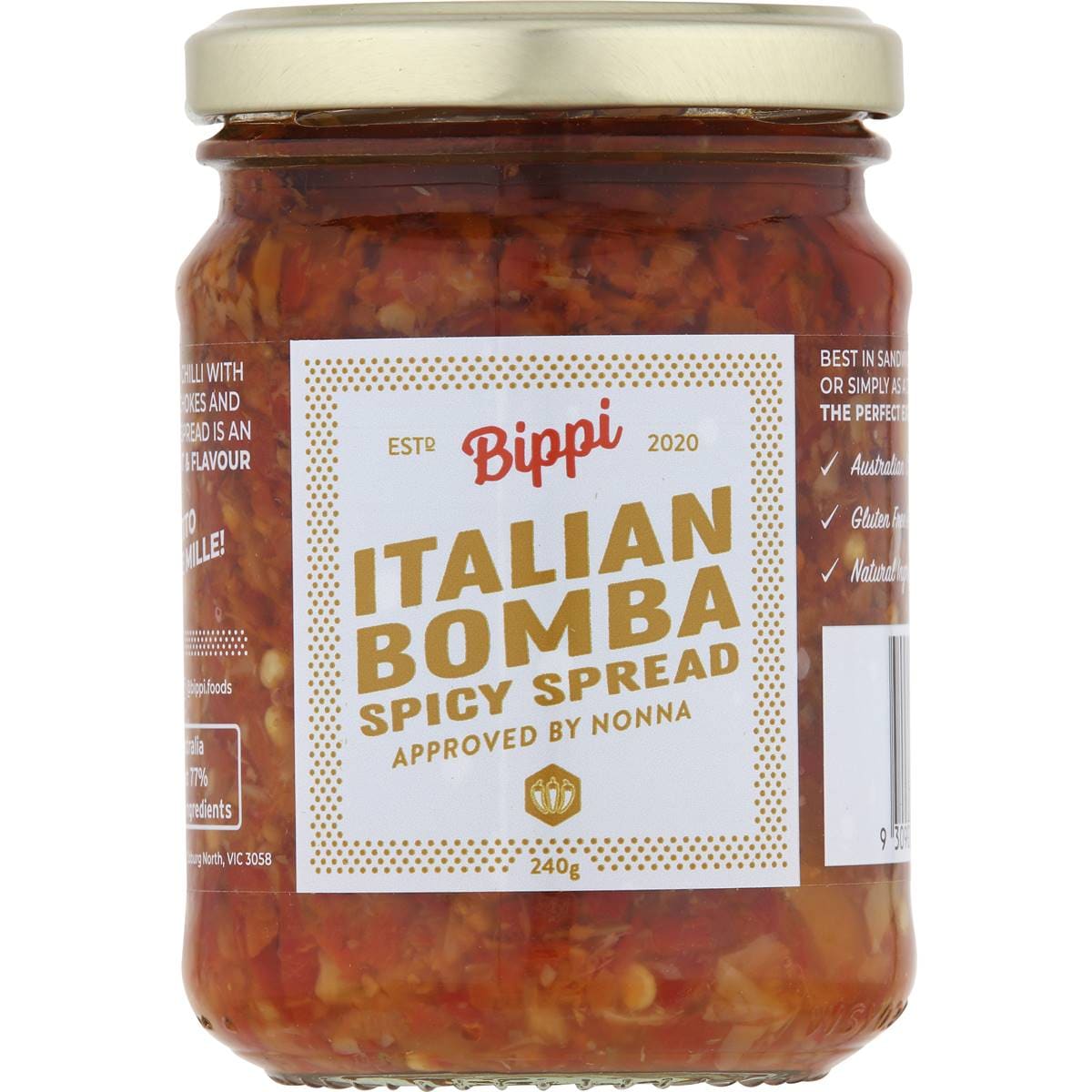 Bippi Italian Bomba Spicy Spread 240g