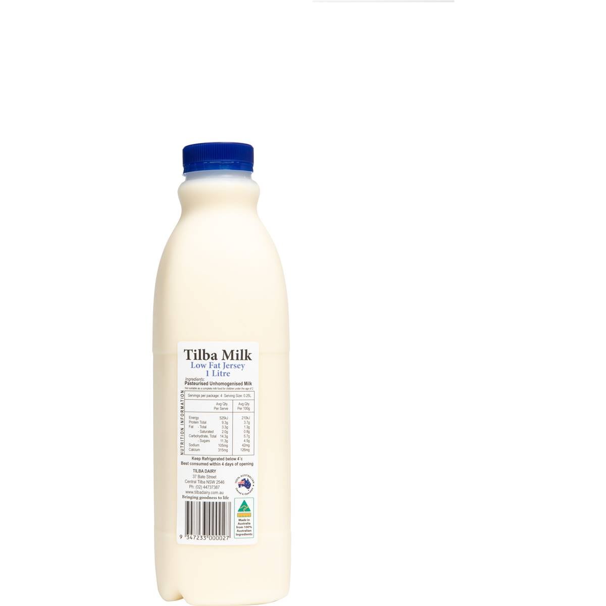 Tilba Real Dairy Low Fat Jersey Milk 1l Woolworths