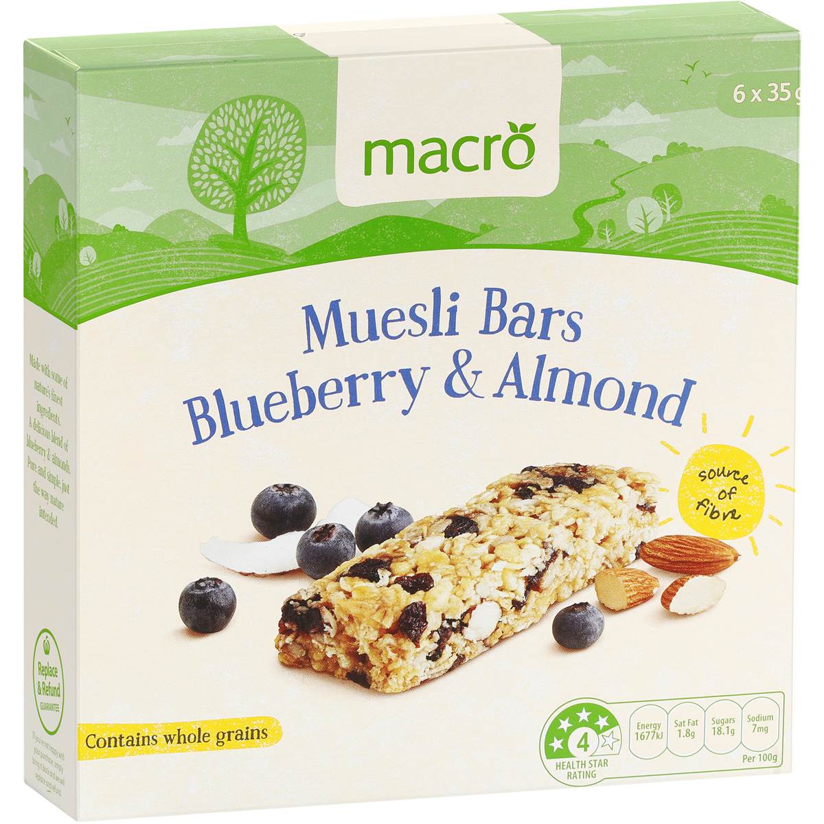 Macro Muesli Bars Blueberry 210g Woolworths