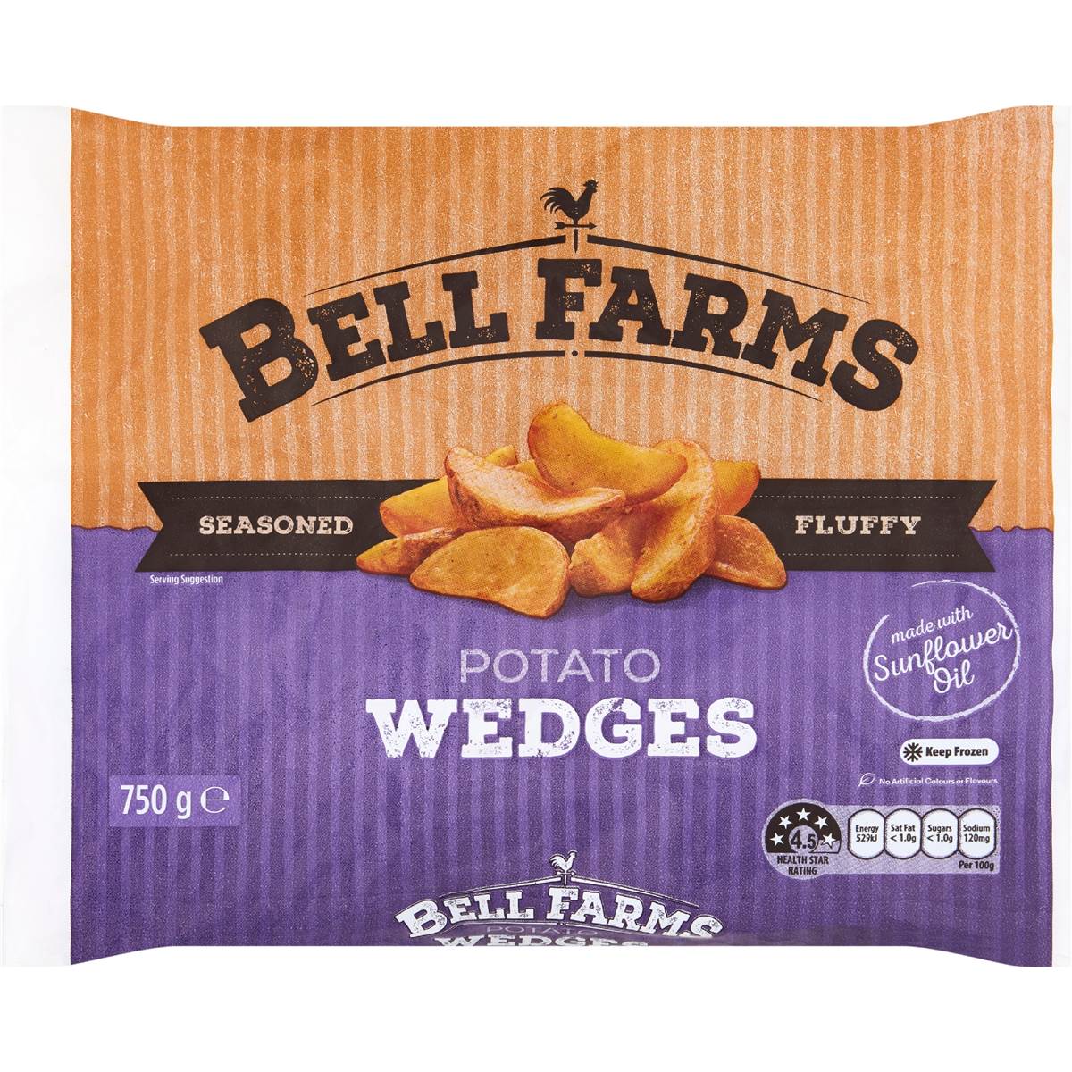 Bell Farms Potato Wedges 750g