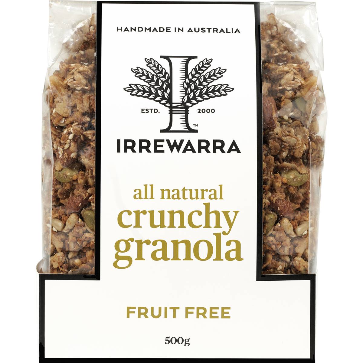 Irrewarra Granola Fruit Free 500g Woolworths