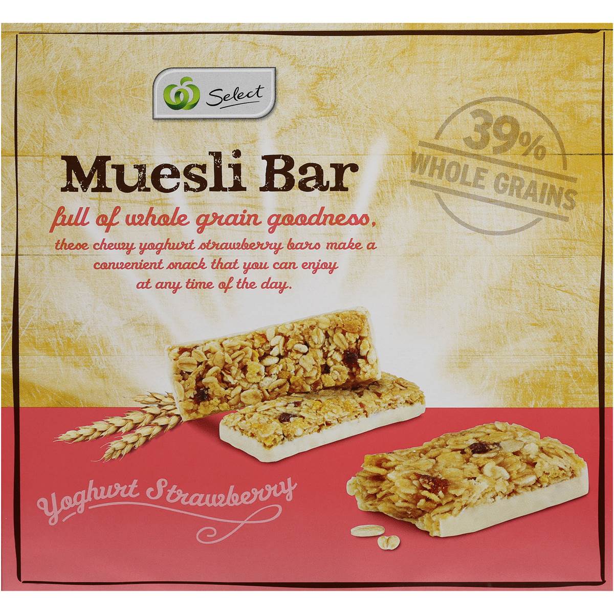 Woolworths Muesli Bars Strawberry Yoghurt 185g Woolworths