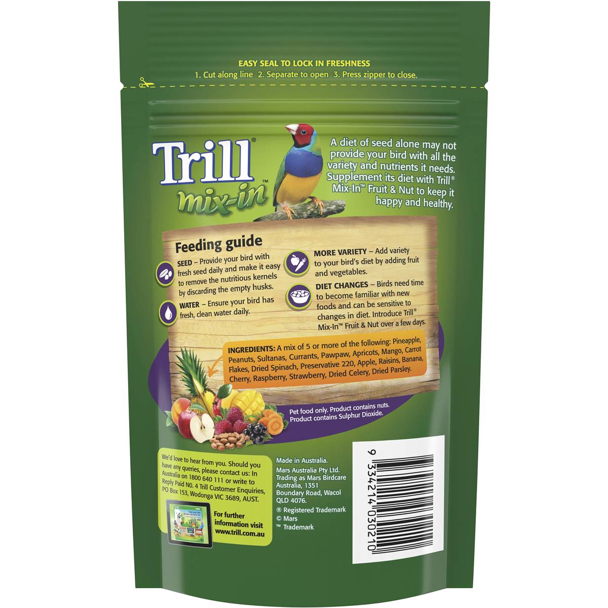 Trill Mixin Fruit & Nut Blend 200g Woolworths
