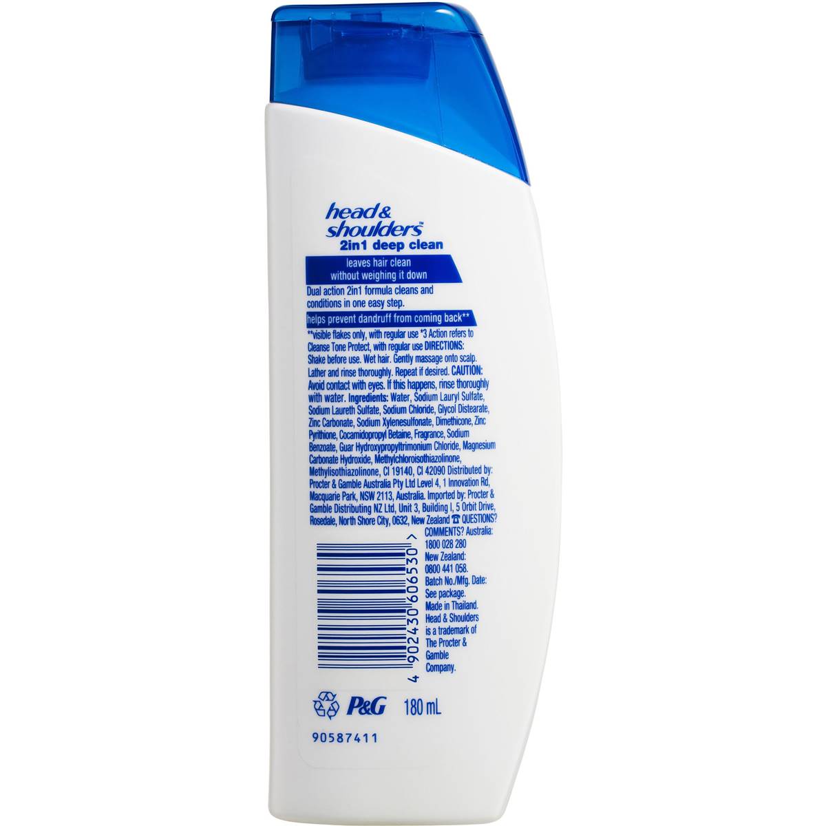 Head & Shoulders Deep Clean 2in1 180ml | Woolworths