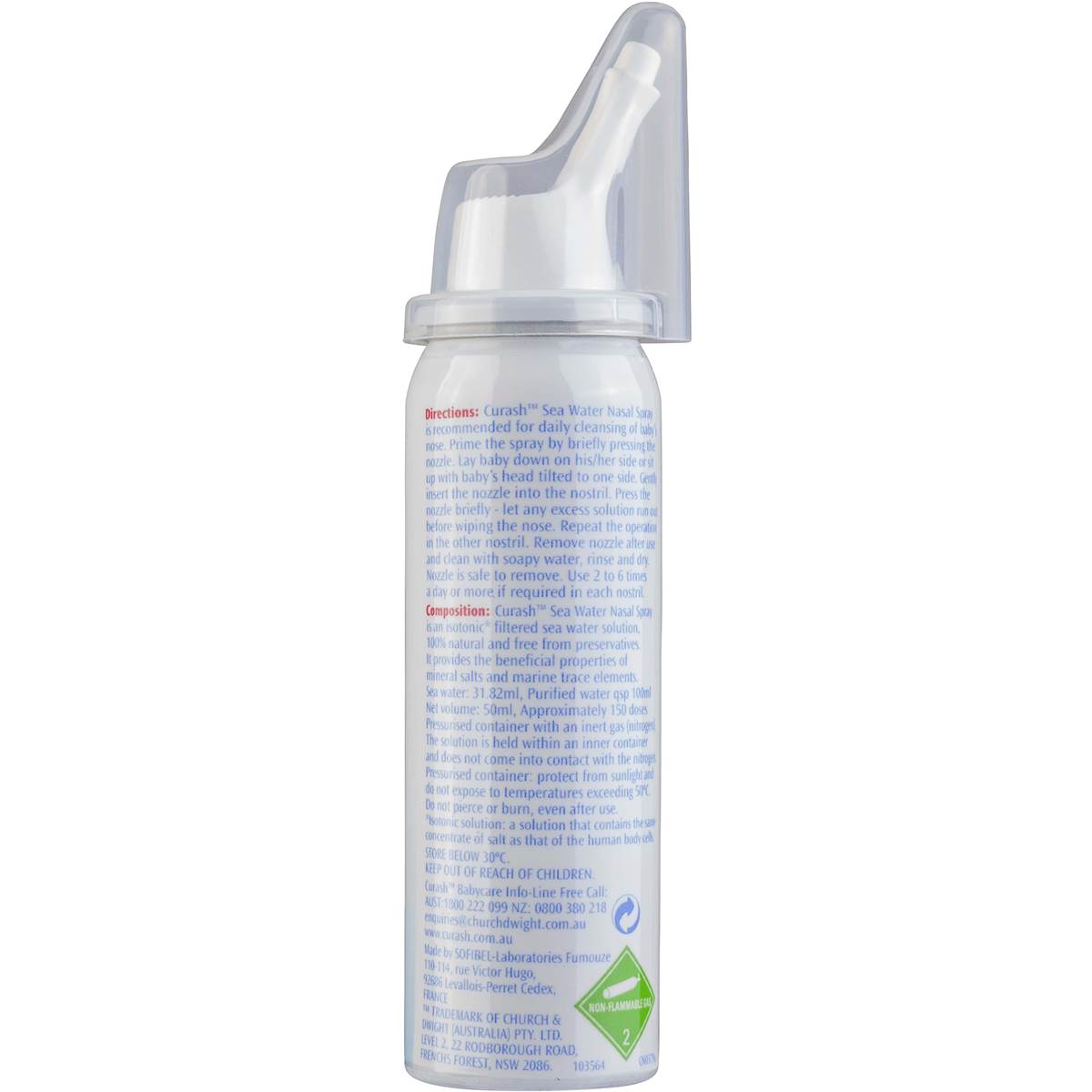 Curash Baby Nasal Spray 50ml Woolworths