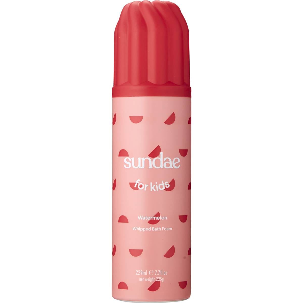 Sundae For Kids Watermelon Whipped Bath Foam 229ml Woolworths