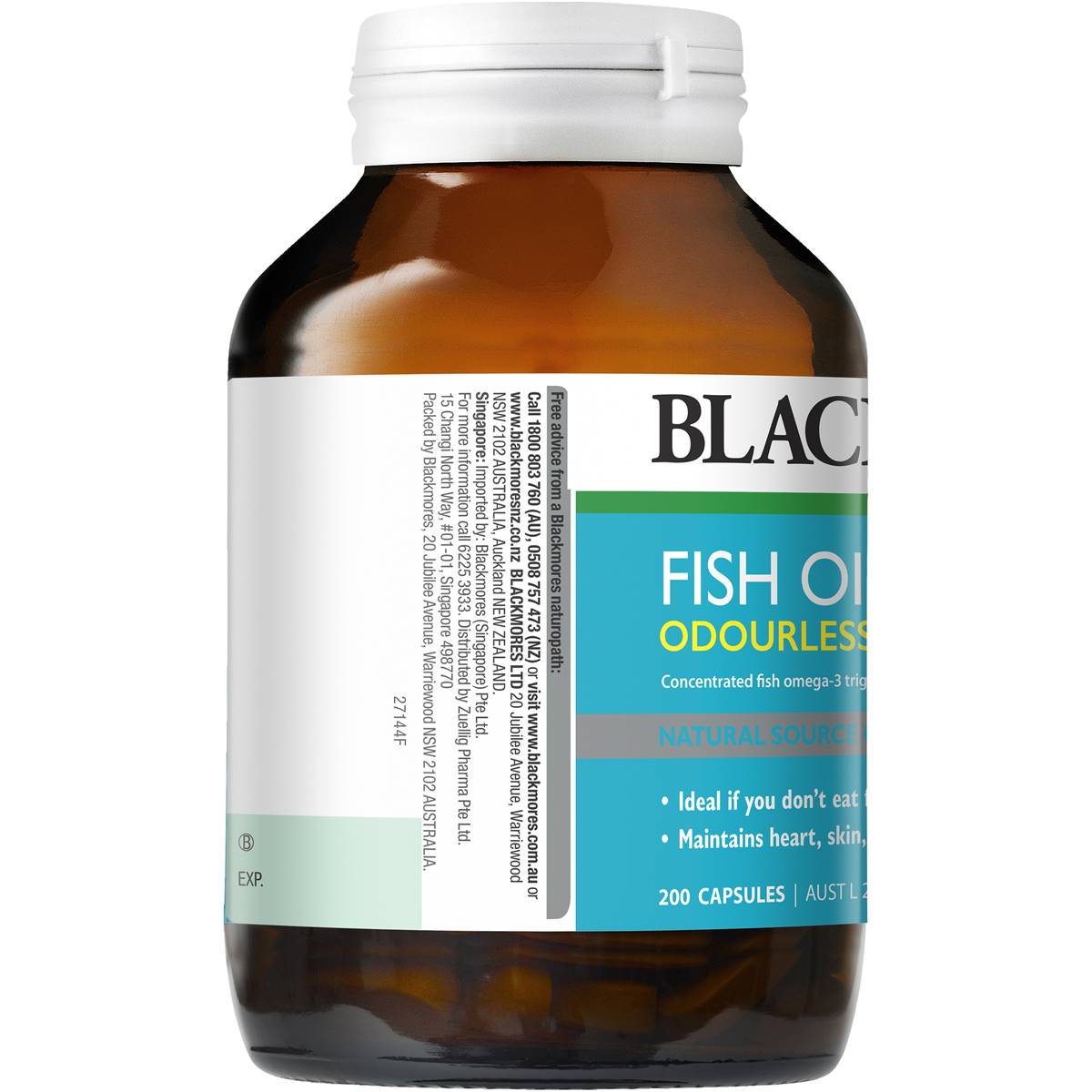 Blackmores Odourless Fish Oil Mini Caps 200pk Woolworths