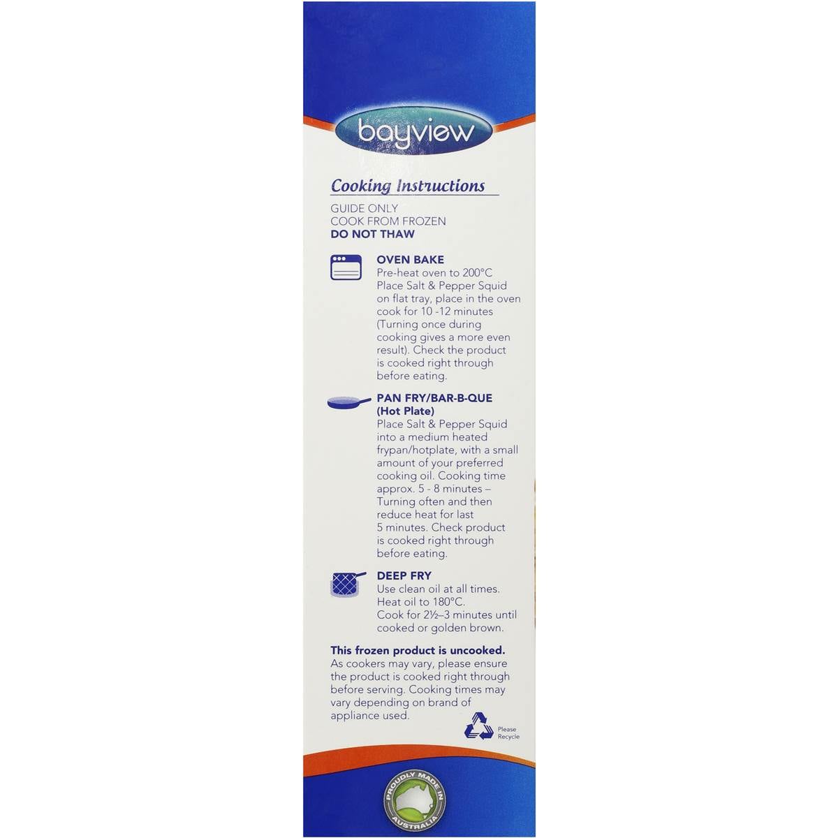 Bayview Gluten Free Salt & Pepper Squid 280g Woolworths