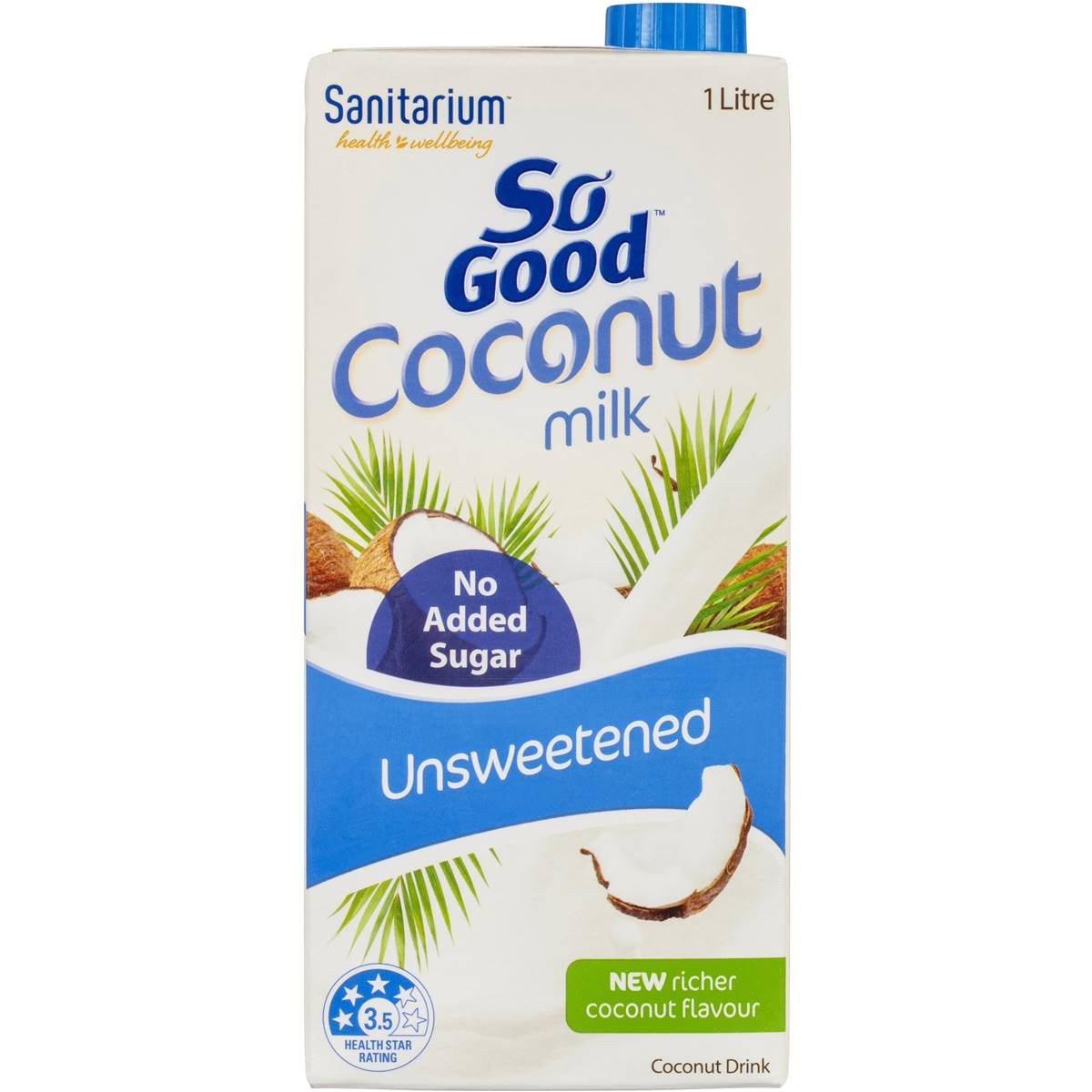 Sanitarium So Good Unsweetened Coconut Milk 1l Woolworths