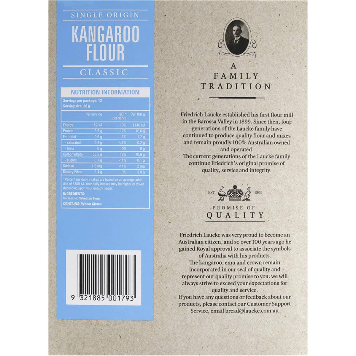 Laucke Kangaroo Plain Flour 1kg Woolworths