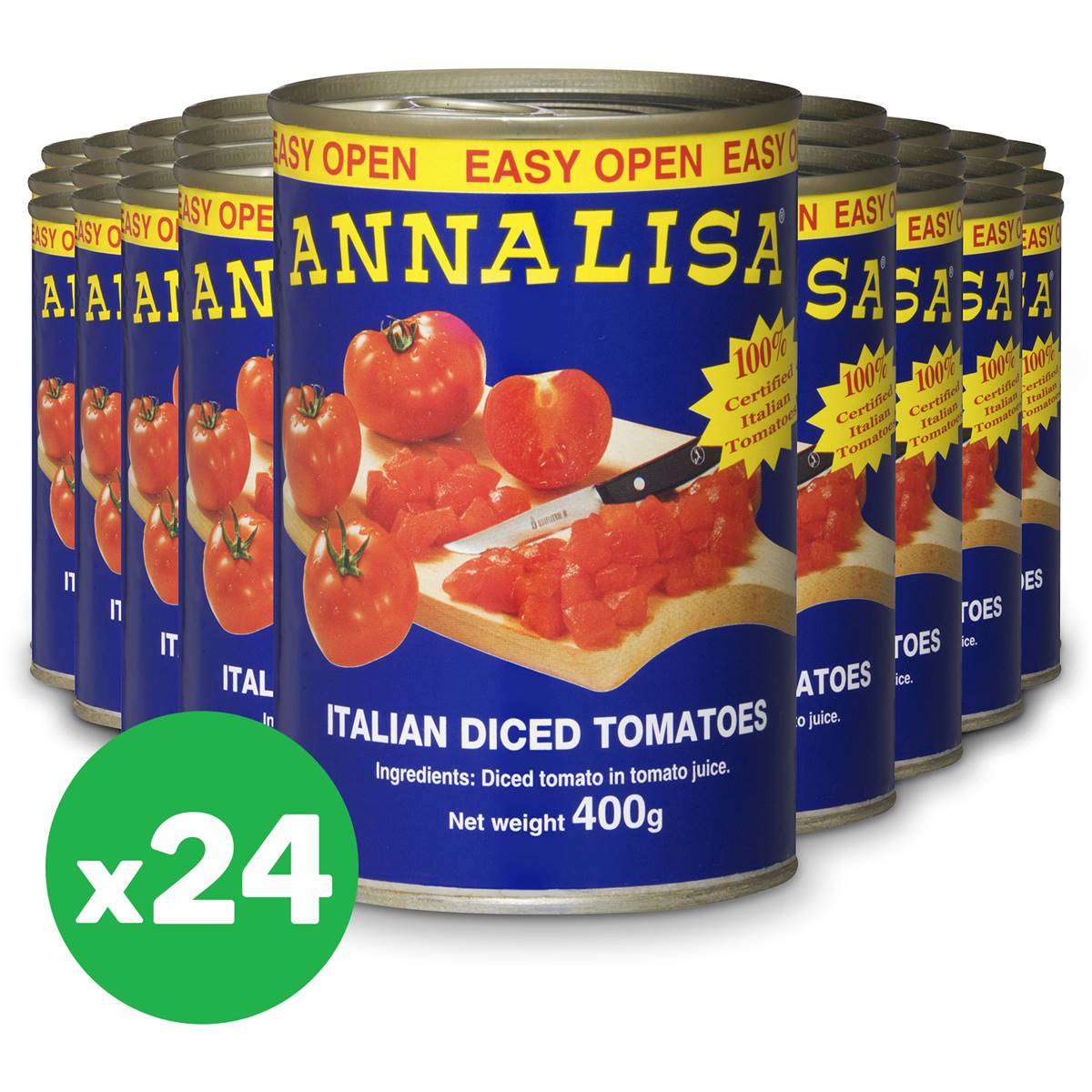 Annalisa Diced Tomatoes 400g X24 Bundle