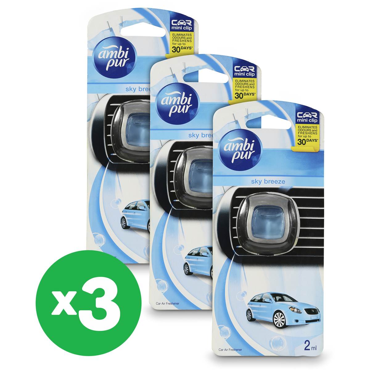 Ambi Pur Sky Freeze Car Freshener X3 Bundle