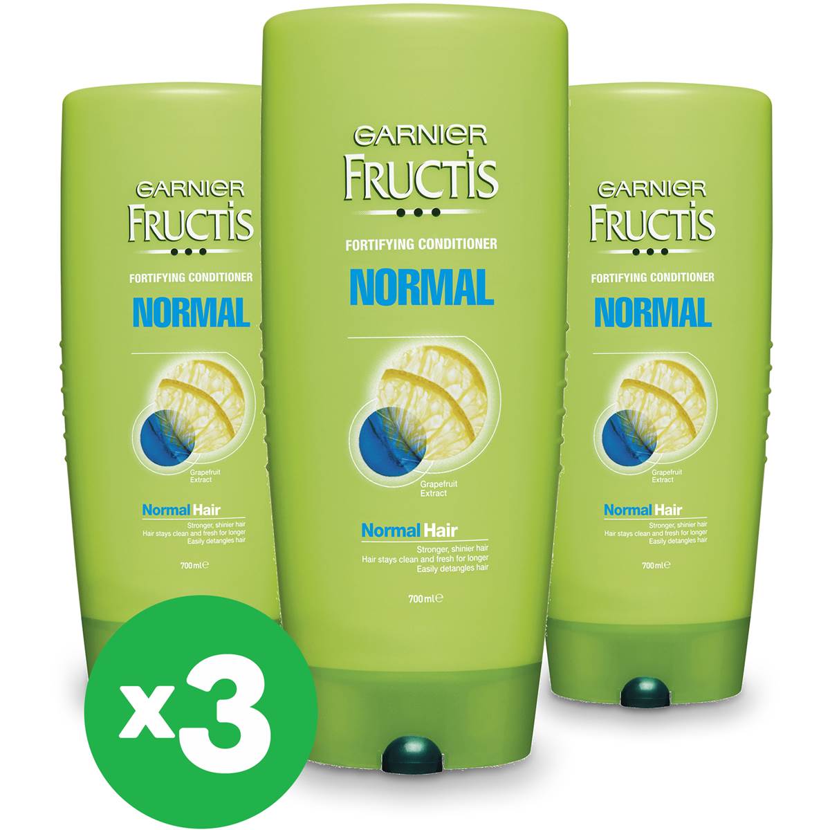 Garnier Fructis Conditioner Normal 700ml X3 Bundle