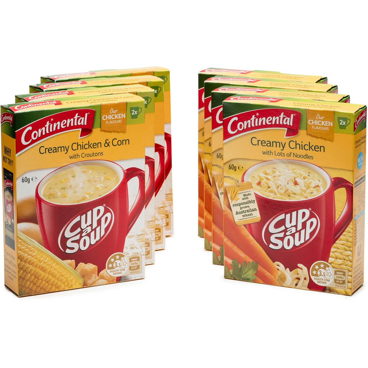 Continental Cup A Soup Creamy Chicken Flavours 60g X8 Bundle