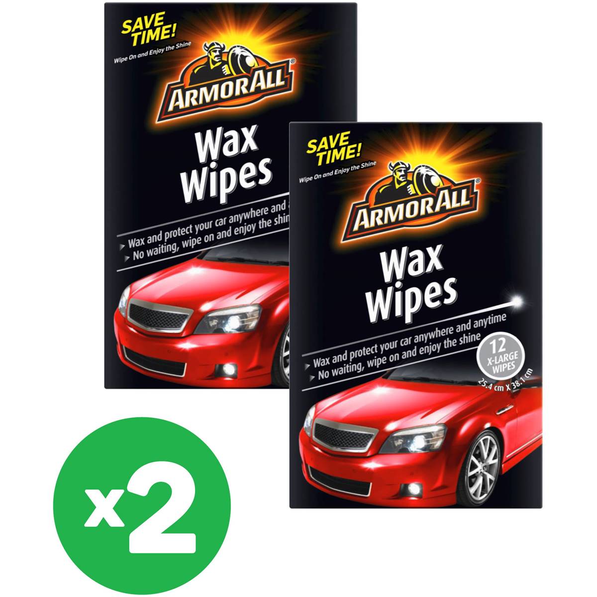 Armor All Wax Wipes X2 Bundle