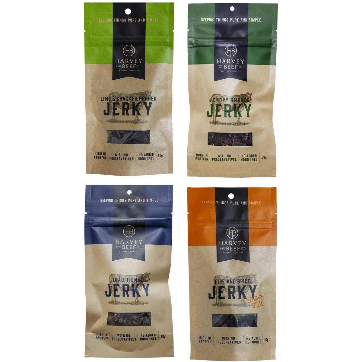 Harvey Beef Jerky Selection Bundle | Woolworths