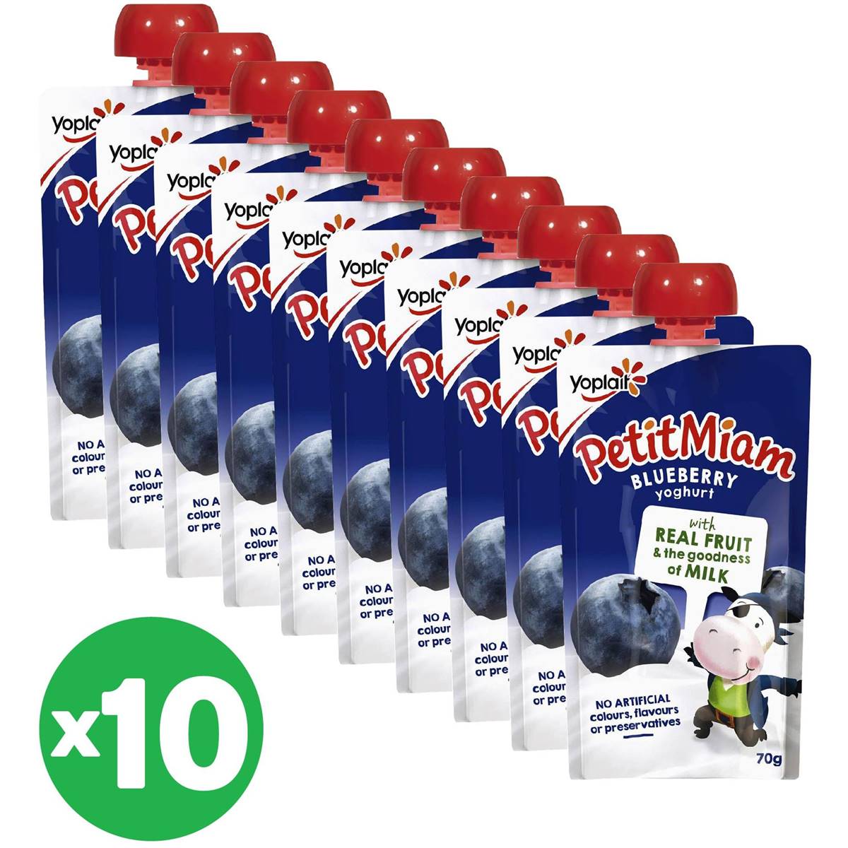 Yoplait Petit Miam Blueberry 70g X10 Bundle