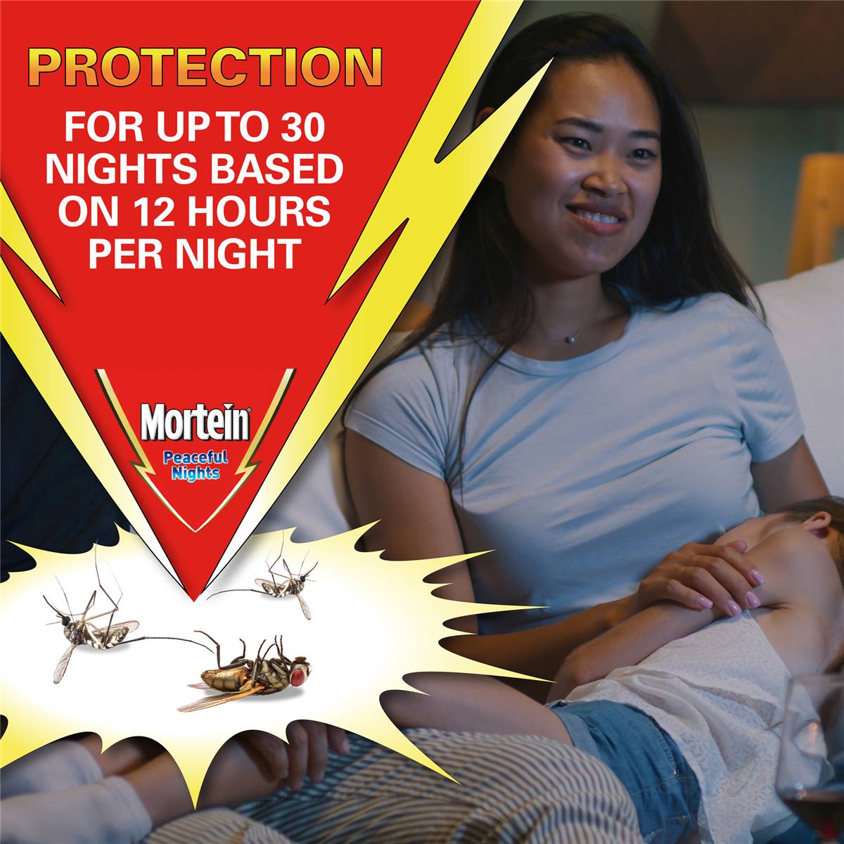 Mortein Peaceful Nights Automatic Plug In Fly & Mosquito Repellent 2