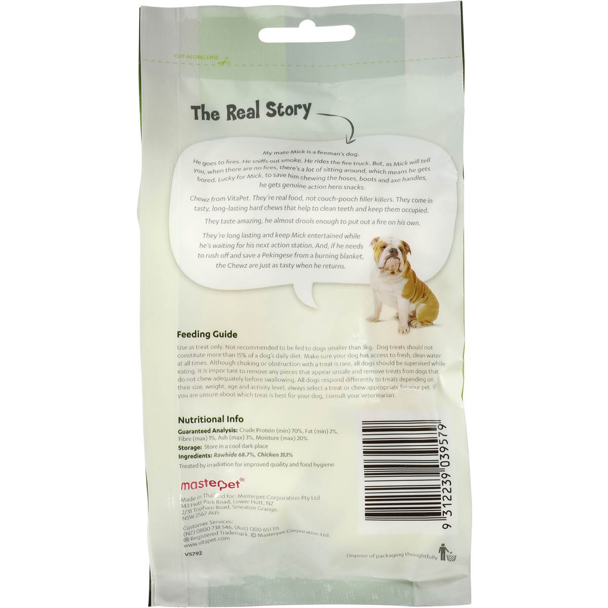 Vitapet Chewz Chicken Wrapped Knot Bone 2pk Woolworths