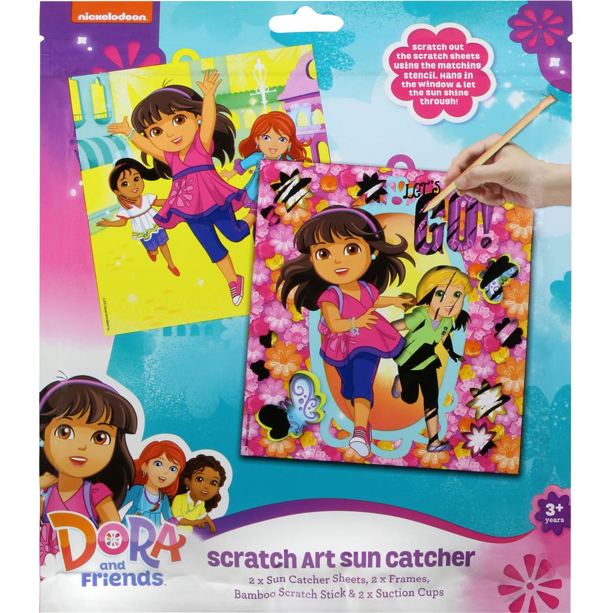 Nickelodeon Assorted Scratch Art Sun Catchers Each Woolworths