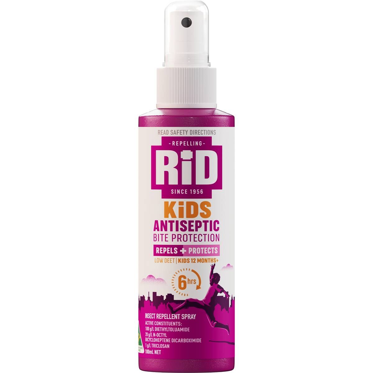 Rid Insect Repellent Low Irritant Pump Spray 100ml Woolworths