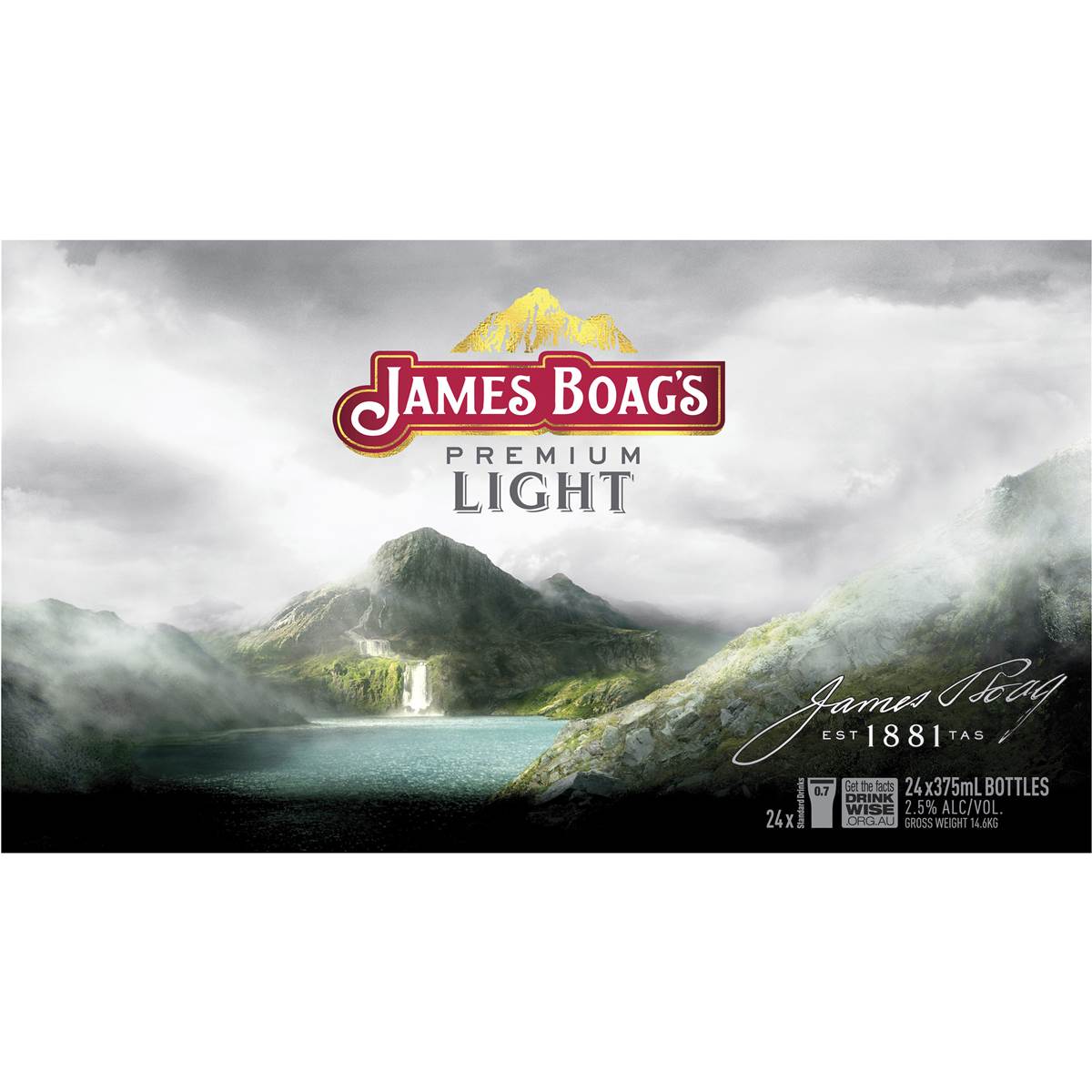 James Boag's Premium Light Lager Bottles 375ml X 24pack | Woolworths