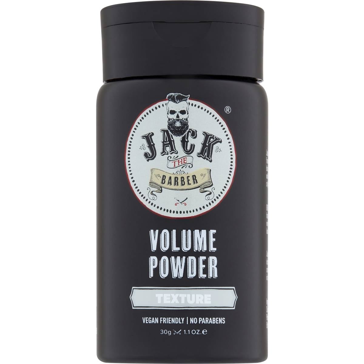 Jack The Barber Mens Volume Hair Styling Powder Natural Matte Finish 30g