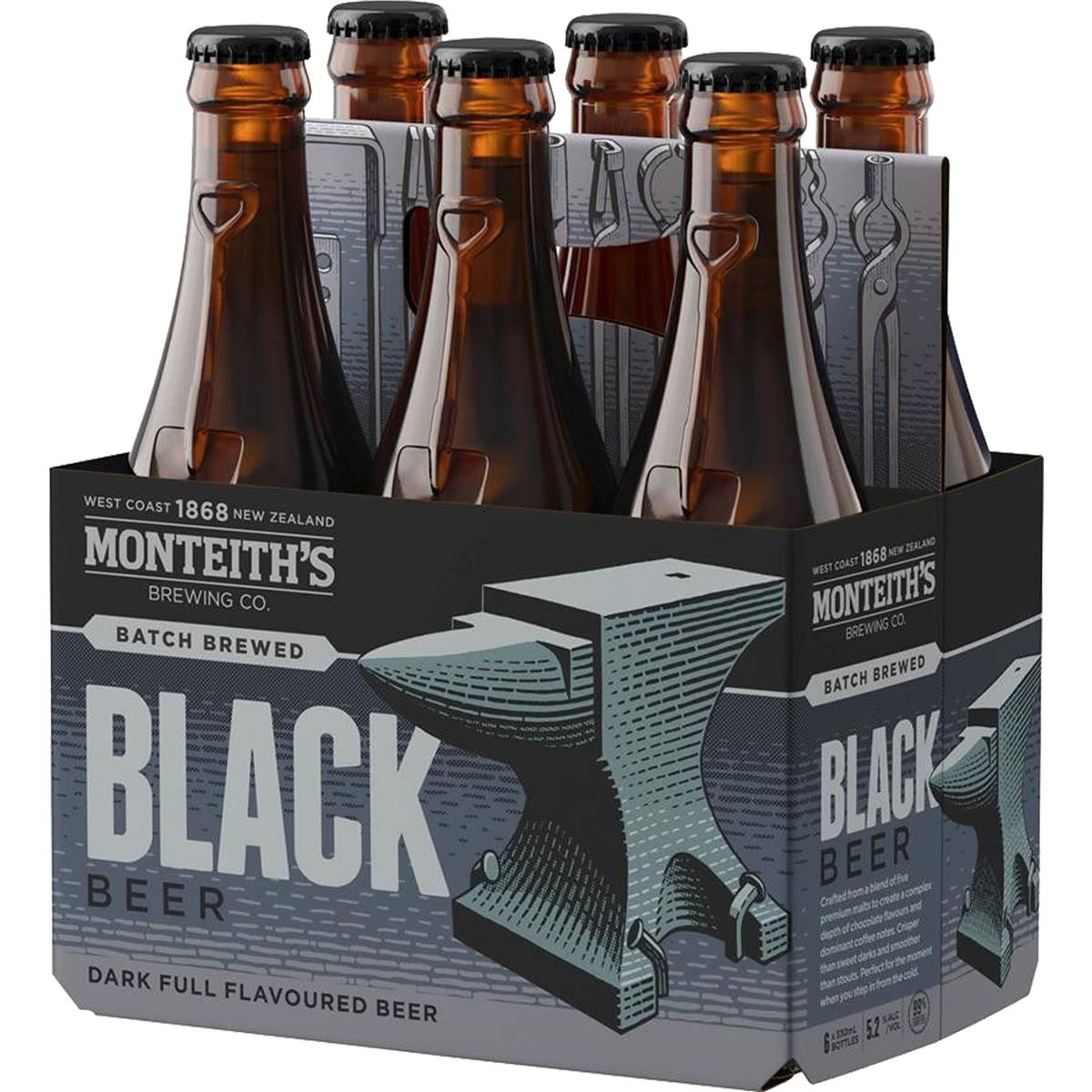 Monteith's Brewing Co. Black Beer Bottle 330ml Woolworths